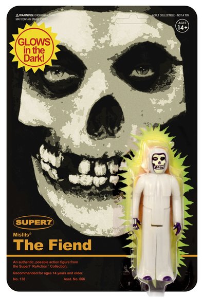 The Misfits - The Fiend (GID) figure by Super7, produced by Funko. Packaging.