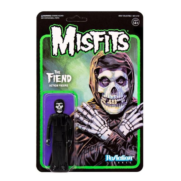 The Misfits - The Fiend (Midnight Black) figure by Super7, produced by Funko. Packaging.