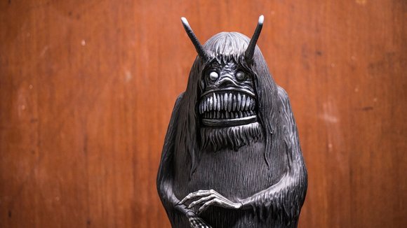 The Nameless Beast figure by John Kenn Mortensen, produced by Unbox Industries. Detail view.
