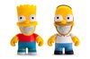 THE SIMPSONS HOMER & BART GRIN 3" FIGURES BY RON ENGLISH