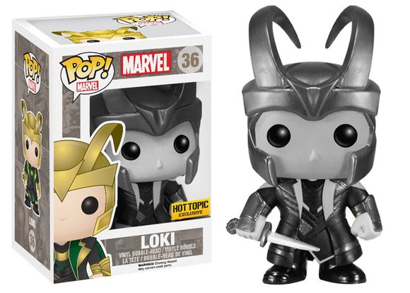 Thor: The Dark World - Loki Mono (Hot Topic Exclusive) figure by Marvel, produced by Funko. Packaging.