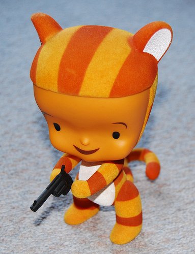 Tigerlily figure by Tim Biskup, produced by Gama-Go. Front view.