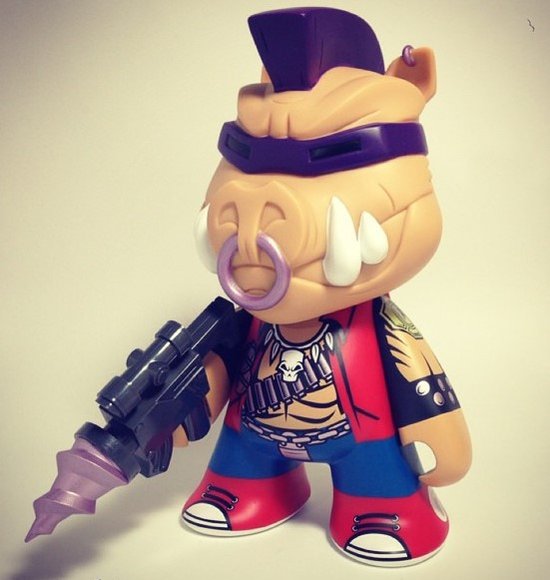 TMNT Bebop 7inch Figure figure by Viacom, produced by Kidrobot. Front view.