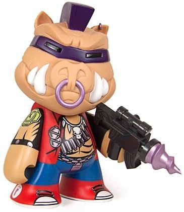 TMNT Bebop 7inch Figure figure by Viacom, produced by Kidrobot. Front view.