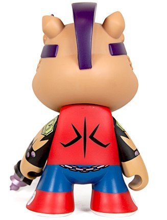 TMNT Bebop 7inch Figure figure by Viacom, produced by Kidrobot. Back view.