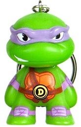 TMNT Keychain - Donatello figure by Viacom, produced by Kidrobot. Front view.