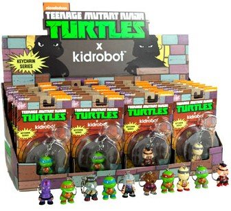 TMNT Keychain - Krang figure by Viacom, produced by Kidrobot. Packaging.
