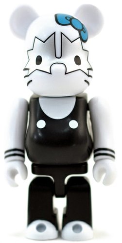 The Spaceman - KISS x Hello Kitty - Secret Cute Be@rbrick Series 25 figure by Sanrio, produced by Medicom Toy. Front view.