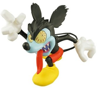 Mickey Mouse (Runaway Brain - Color ver.) VCD No.48 figure by Frank Kozik, produced by Medicom Toy. Front view.