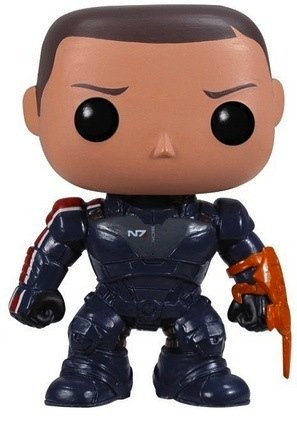 POP! Mass Effect - Commander Shepard figure, produced by Funko. Front view.