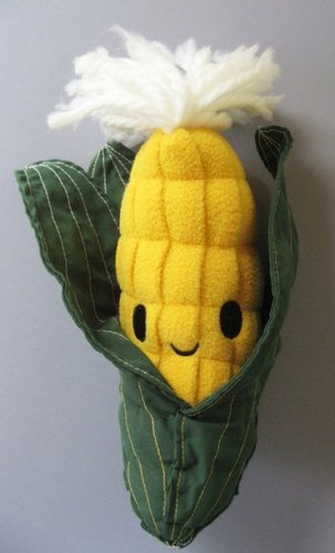 Mr. Corn  figure by Anna Chambers. Front view.