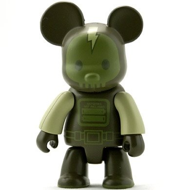 Vector Brigade Green figure by 123Klan, produced by Toy2R. Front view.