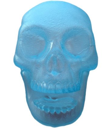 Skull - Light Blue figure by Maruyama Gangu, produced by Maruyama Gangu. Front view.