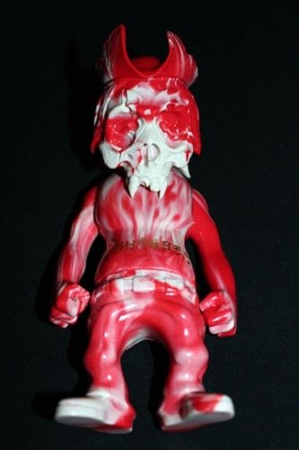 Rebel Captain Lucky Bag Version figure by Usugrow X Pushead, produced by Secret Base. Front view.