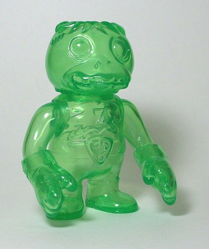 Zombie Imp - Clear Green figure by Koji Harmon (Cometdebris), produced by Super7. Front view.