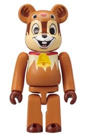 Chip Reindeer Version Be@rbrick figure by Disney, produced by Medicom Toy. Front view.