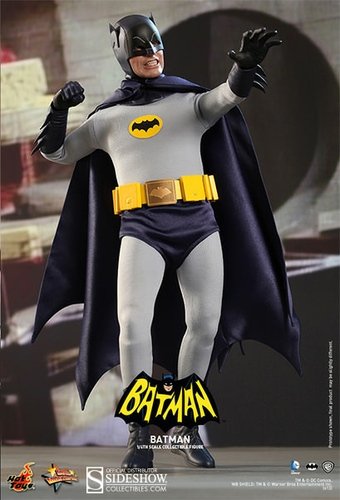 Batman (1966) figure by Jc. Hong, produced by Hot Toys. Front view.