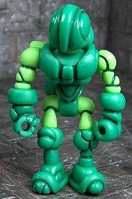 Halos Buildman figure, produced by Onell Design. Front view.