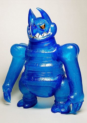 Skull King Clear Blue figure by Touma, produced by Intheyellow. Front view.