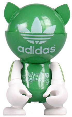 Adidas 60th Anniversary - Green figure by Play Imaginative, produced by Play Imaginative. Front view.
