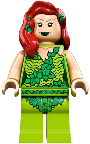 Poison Ivy figure by Dc Comics, produced by Lego. Front view.