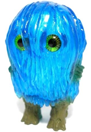 Mini Borugogon - Clear Blue Beast figure by Isao San, produced by Monstock. Front view.