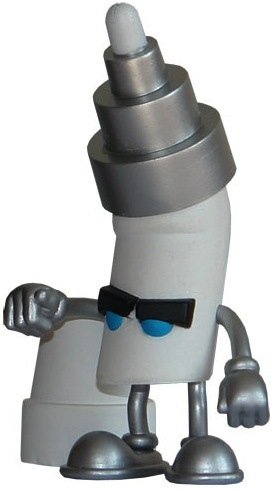 Steady - New figure by Jeremy Madl (Mad), produced by Kidrobot. Front view.