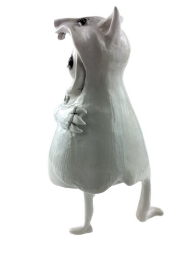 Ghostique WolfGirl figure by Shea Brittain, produced by Frankenfactory. Front view.