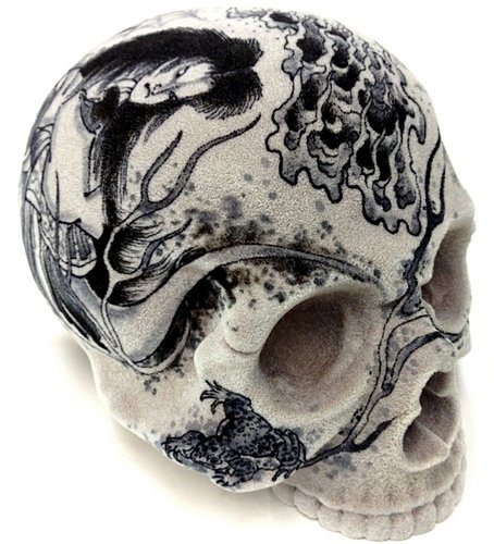 1/1 Skull Head - Artist/GANJI (Three Tides tattoo) Friday the 13th Ver. figure by Three Tides Tatoo Hirakawa Hiroshi, produced by Secret Base. Front view.