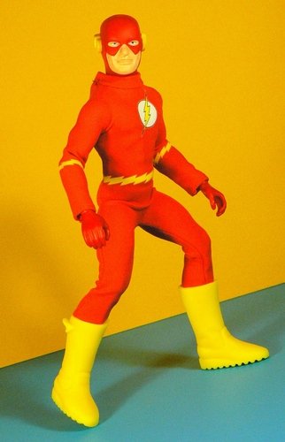 Flash Retro Action Super Hero figure by Dc Comics, produced by Dc Direct. Front view.