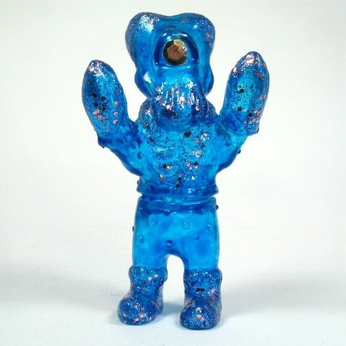 Custom Mini Alien Xam - Blue figure by Hiroe. Front view.