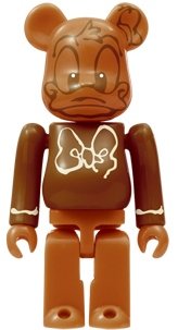 Donald Duck Milk Chocolate Ver. Be@rbrick 100% figure by Disney, produced by Medicom Toy. Front view.