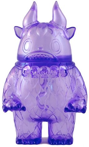 Clear Unpainted Purple Garuru (Lucky Bag 2012) figure by Itokin Park, produced by Super7. Front view.