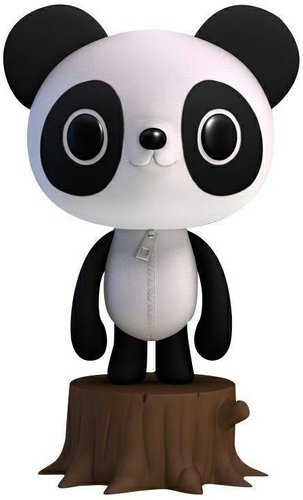 Pandi figure by Happi Playground, produced by Unbox Industries. Front view.