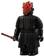 Darth Maul Kubrick 100% figure by Lucasfilm Ltd., produced by Medicom Toy. Front view.