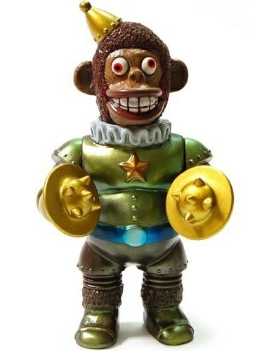 Mini Iron Monkey - 1st Color, Green figure by Kikkake, produced by Kikkake. Front view.