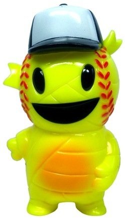 Pocket Baseball Boy - SDCC 12 figure by Brian Flynn, produced by Super7. Front view.