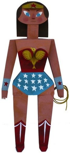 Wonder Woman figure by Amanda Visell. Front view.