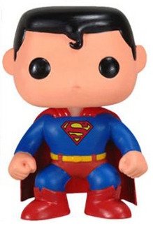 POP! Heroes - Superman figure by Dc Comics, produced by Funko. Front view.