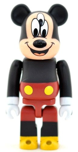 Mickey Mouse Be@rbrick - Chicken Little Ver. 100% figure by Disney X Clot, produced by Medicom Toy. Front view.