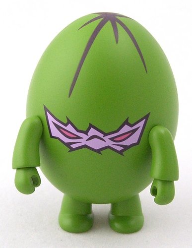 TyGun Egg Green figure by Tygun, produced by Toy2R. Front view.