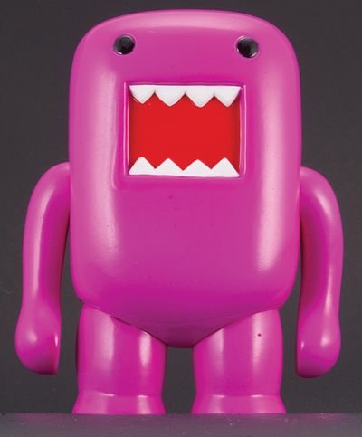Domo Black Light - Purple figure, produced by Dark Horse. Front view.