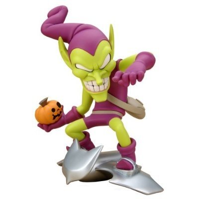 Green Goblin figure by Marvel, produced by Happinet. Front view.