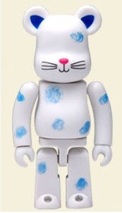 Hi Life x Jimmy SPA 2 Be@rbrick - Type F figure by Jimmy Liao, produced by Medicom Toy. Front view.