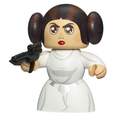 Princess Leia figure, produced by Hasbro. Front view.