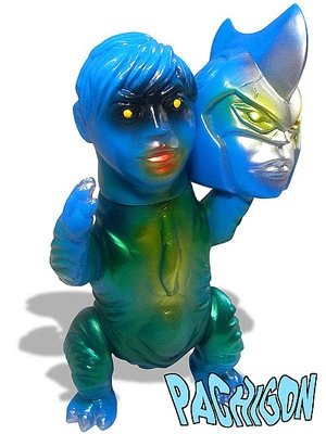 Pachigon, 1st release Blue figure by Elegab, produced by Elegab. Front view.