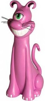 Cateyeguy figure by Kenny Scharf, produced by Cereal Art. Front view.