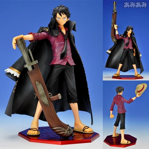 Luffy P.O.P. Strong World Ed. figure, produced by Megahouse. Front view.