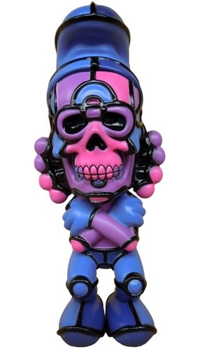 Deathead Smurks - Rebirth figure by David Flores X Hellfire Canyon Club, produced by Blackbook Toy. Front view.