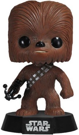 Chewbacca figure by Lucasfilm Ltd., produced by Funko. Front view.